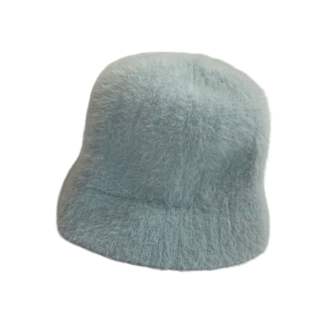 Pale Blue Furry Bucket Hat One Size Forever 21 Retro 90s Y2K